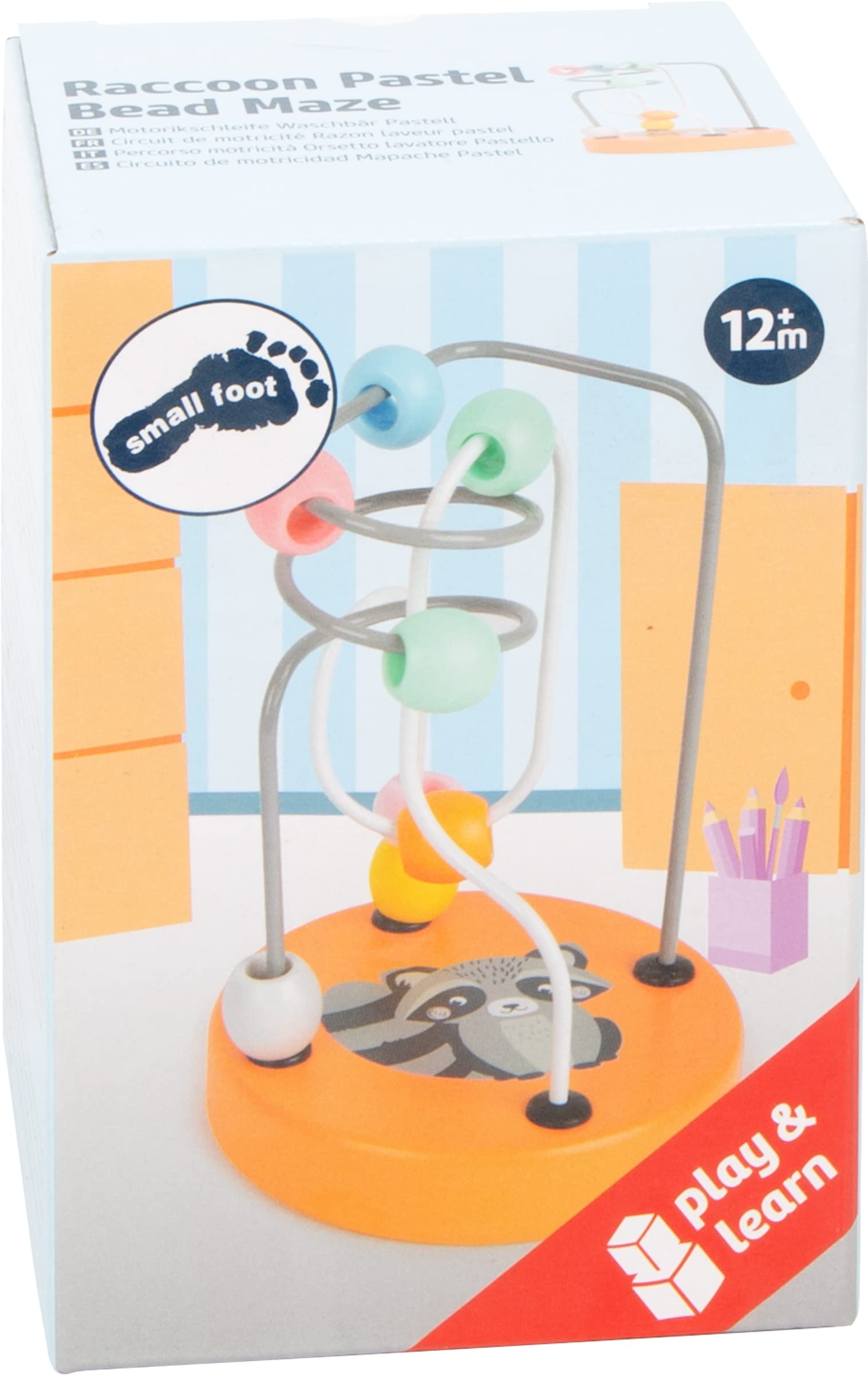 smallfoot Activity 11764 Orsetto Lavatore anello motricità pastello 8 palline