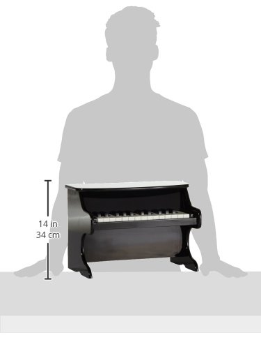 smallfoot pianoforte giocattolo nero legno prime note