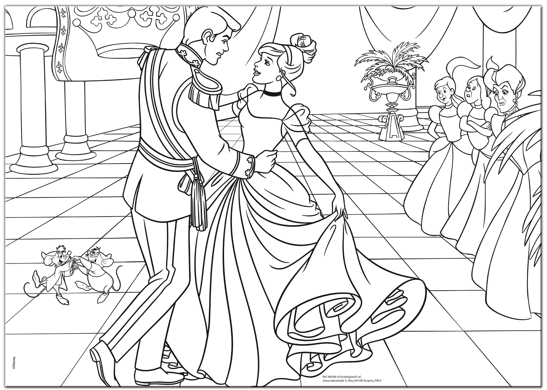 Lisciani Disney Maxi Floor 35 Cinderella puzzle double-face 35 pezzi