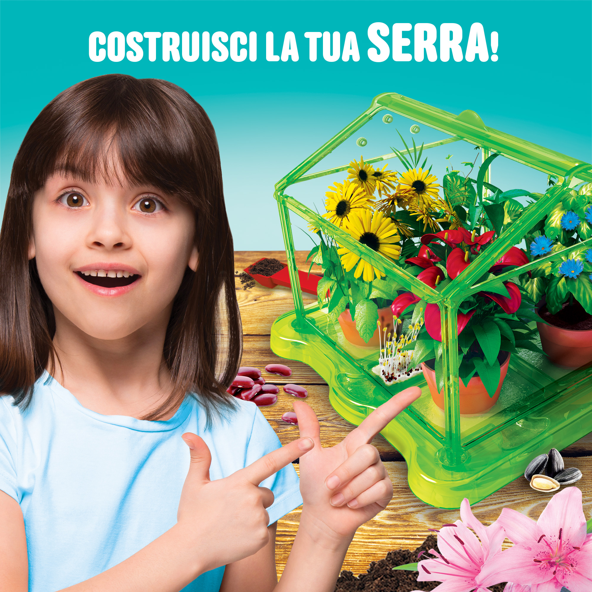 Lisciani I'm Genius Laboratorio di Botanica gioco serra piante