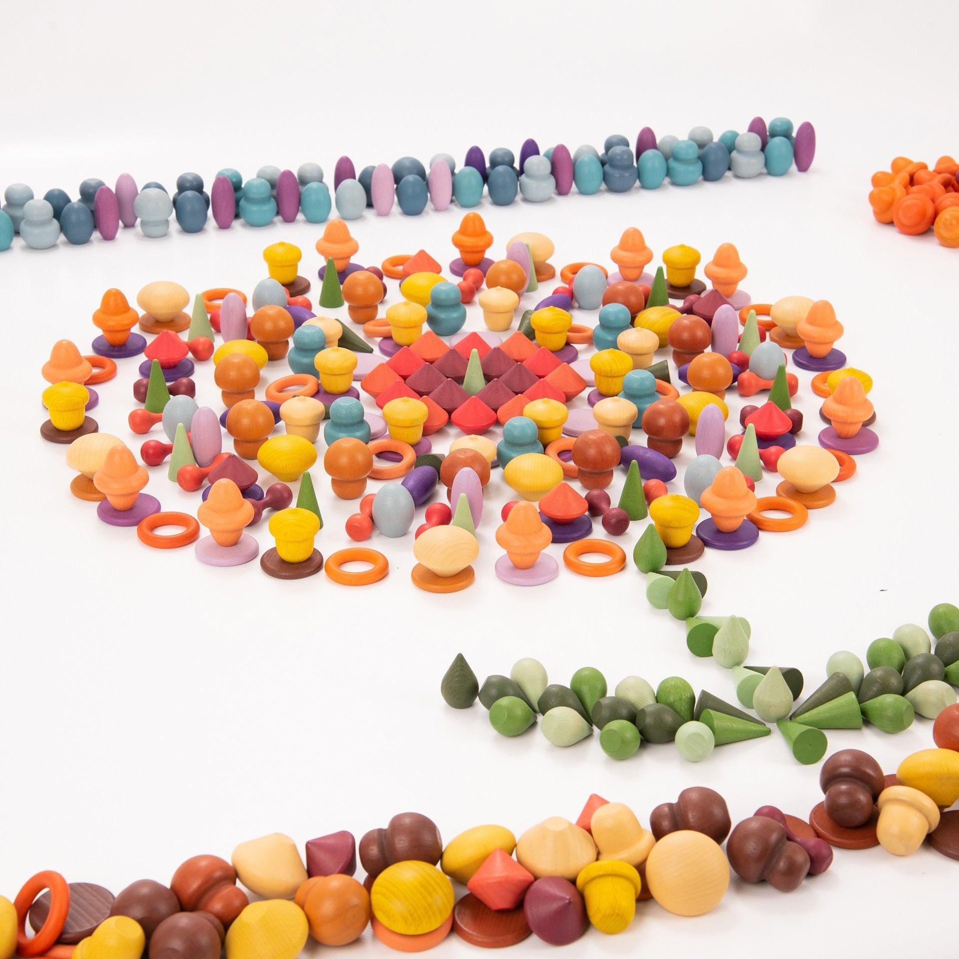 Tickit Wooden Treasures Super Set loose parts 420 pezzi legno