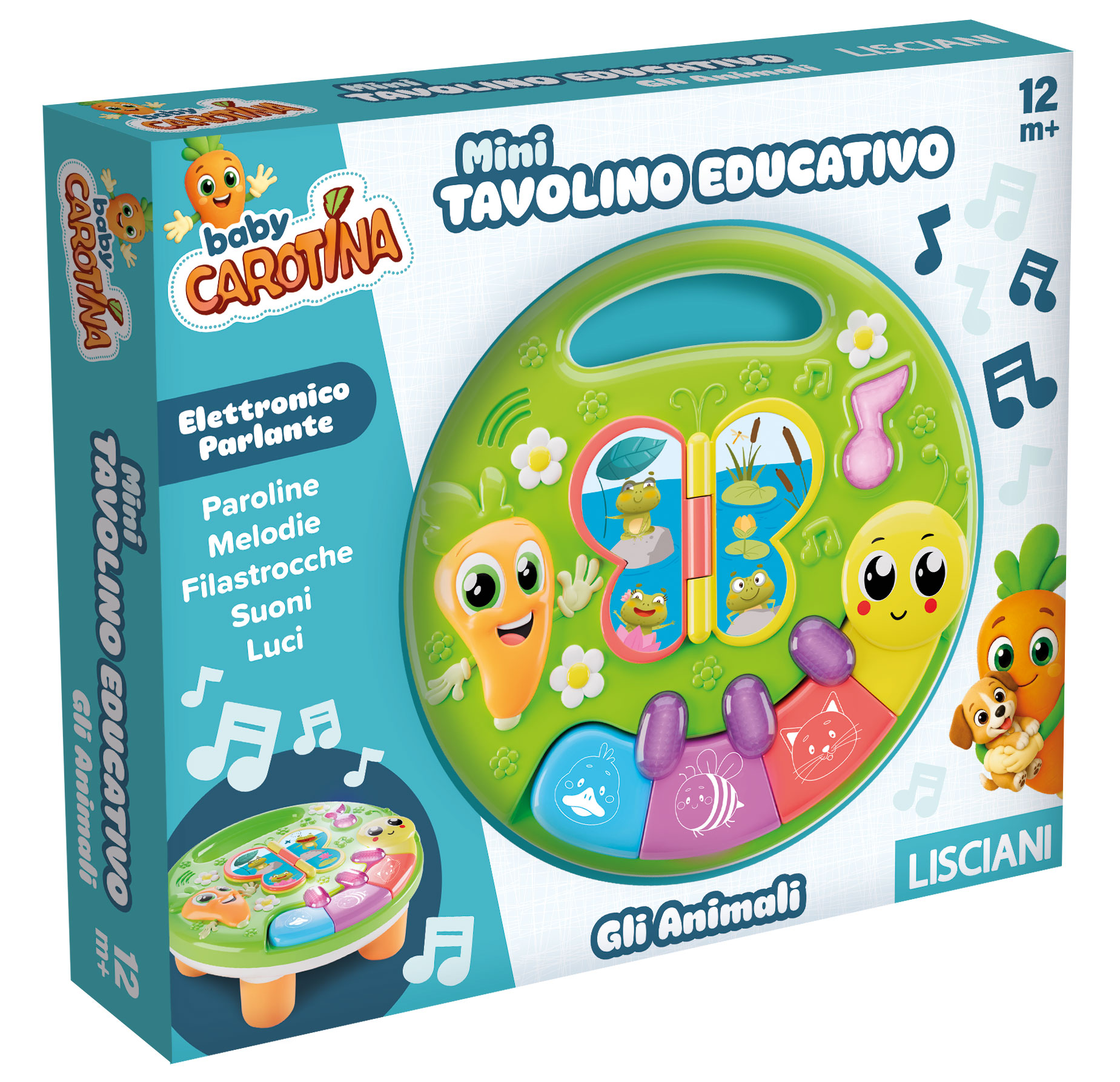Lisciani Carotina Mini Tavolino Educativo Animali interattivo
