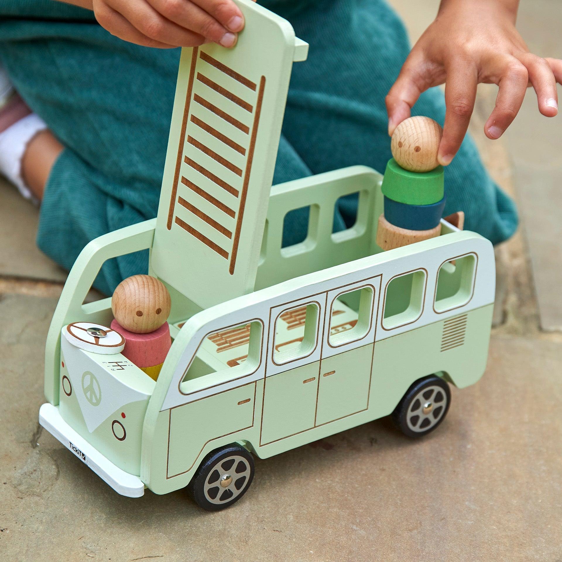 Tickit Wooden Adventure Camper camper legno con personaggi