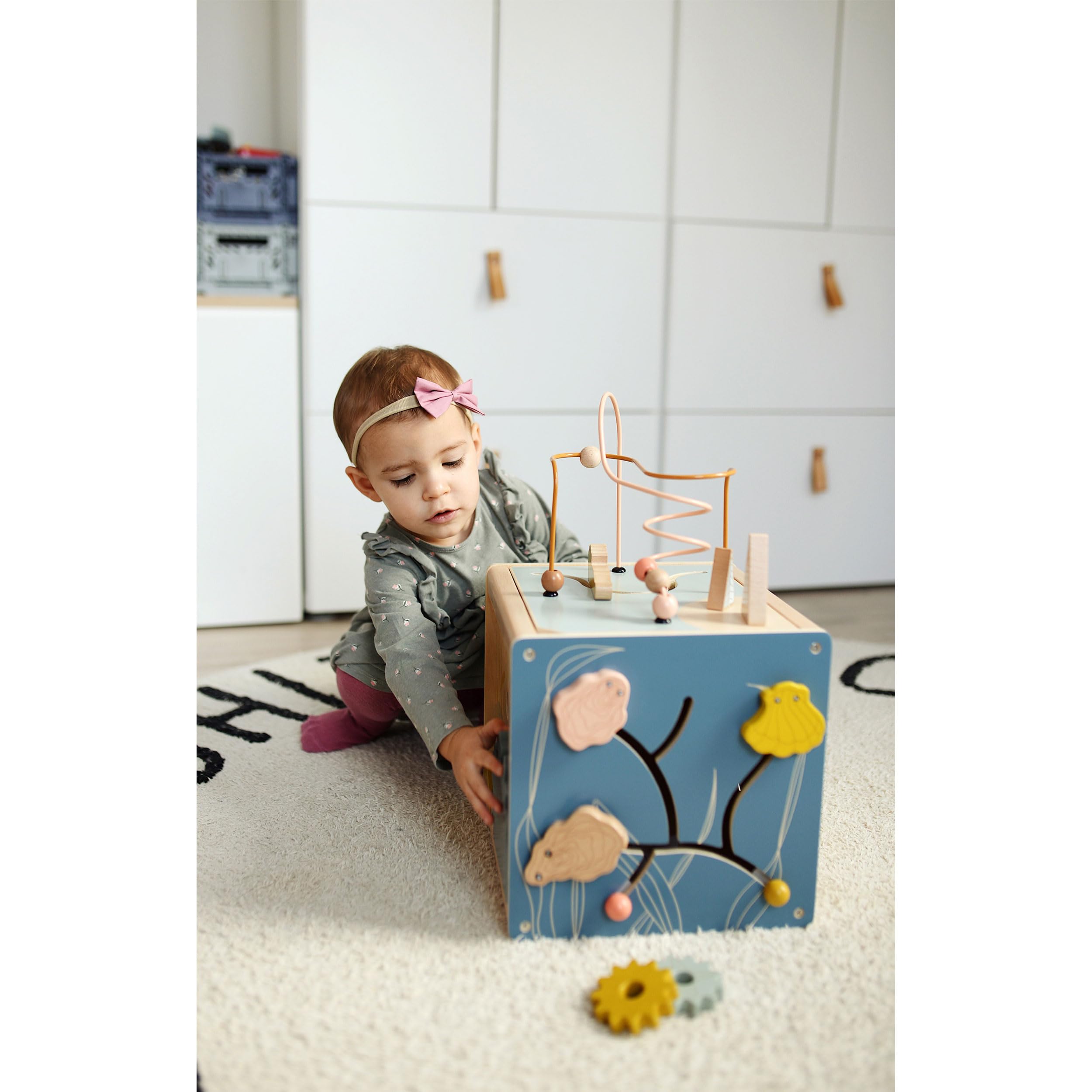 smallfoot Seaside 12393 cubo motricità legno Mare 12 mesi