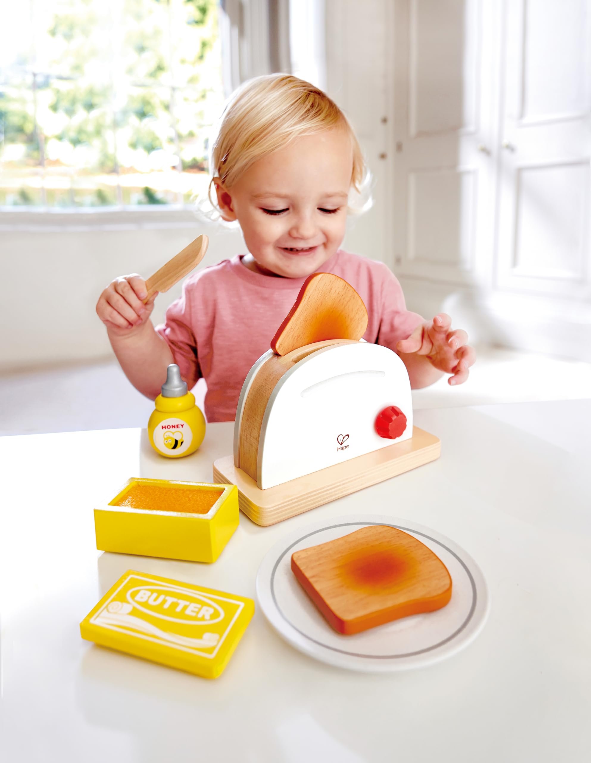 Hape Set Tostapane Gioco Cucina Bambini con Accessori Colazione