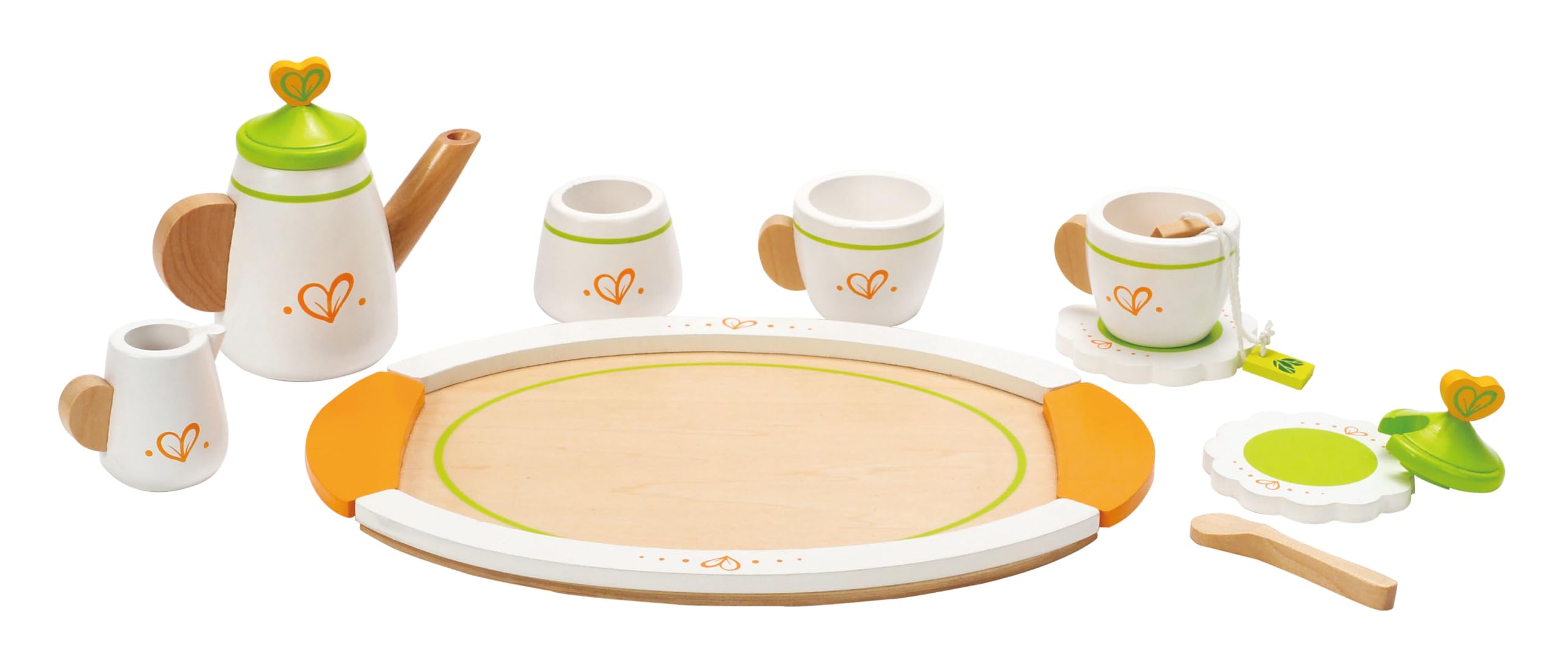 Hape E3124 Servizio da tè giocattolo per due in legno