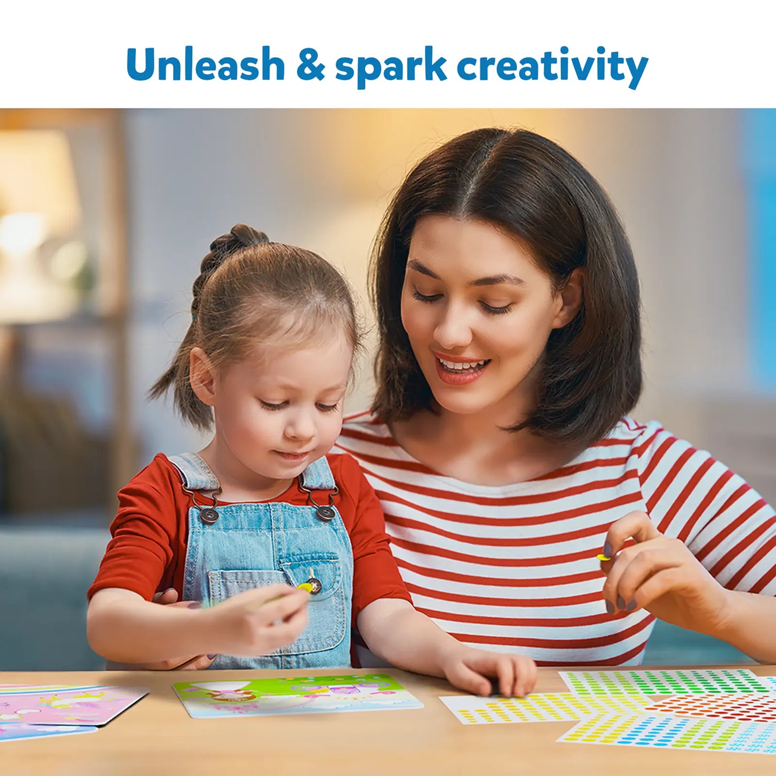 Skillmatics Dot It Unicorn Princess sticker art bimbi