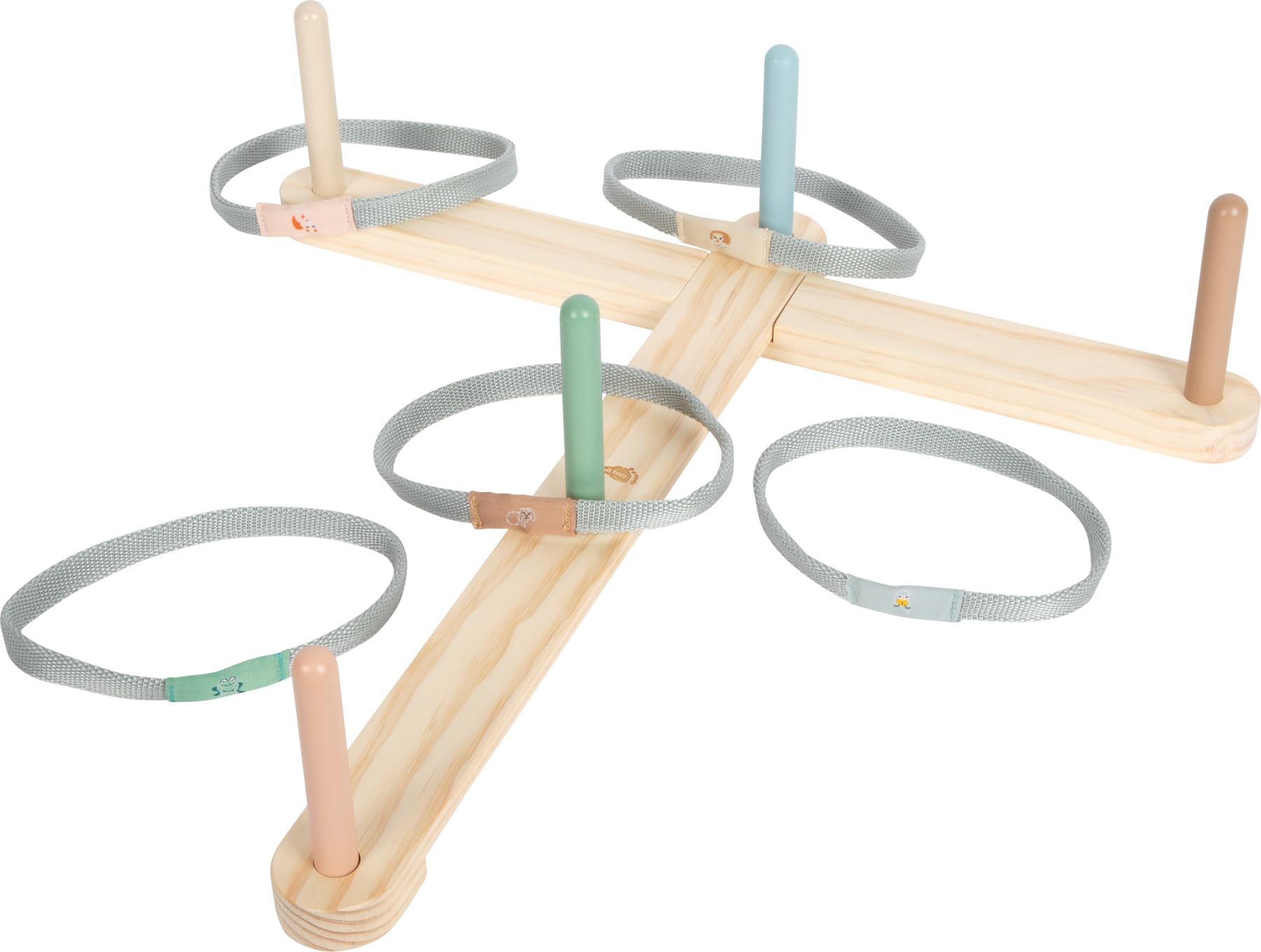 smallfoot Garden Buddies 12647 gioco anelli legno 5 pezzi