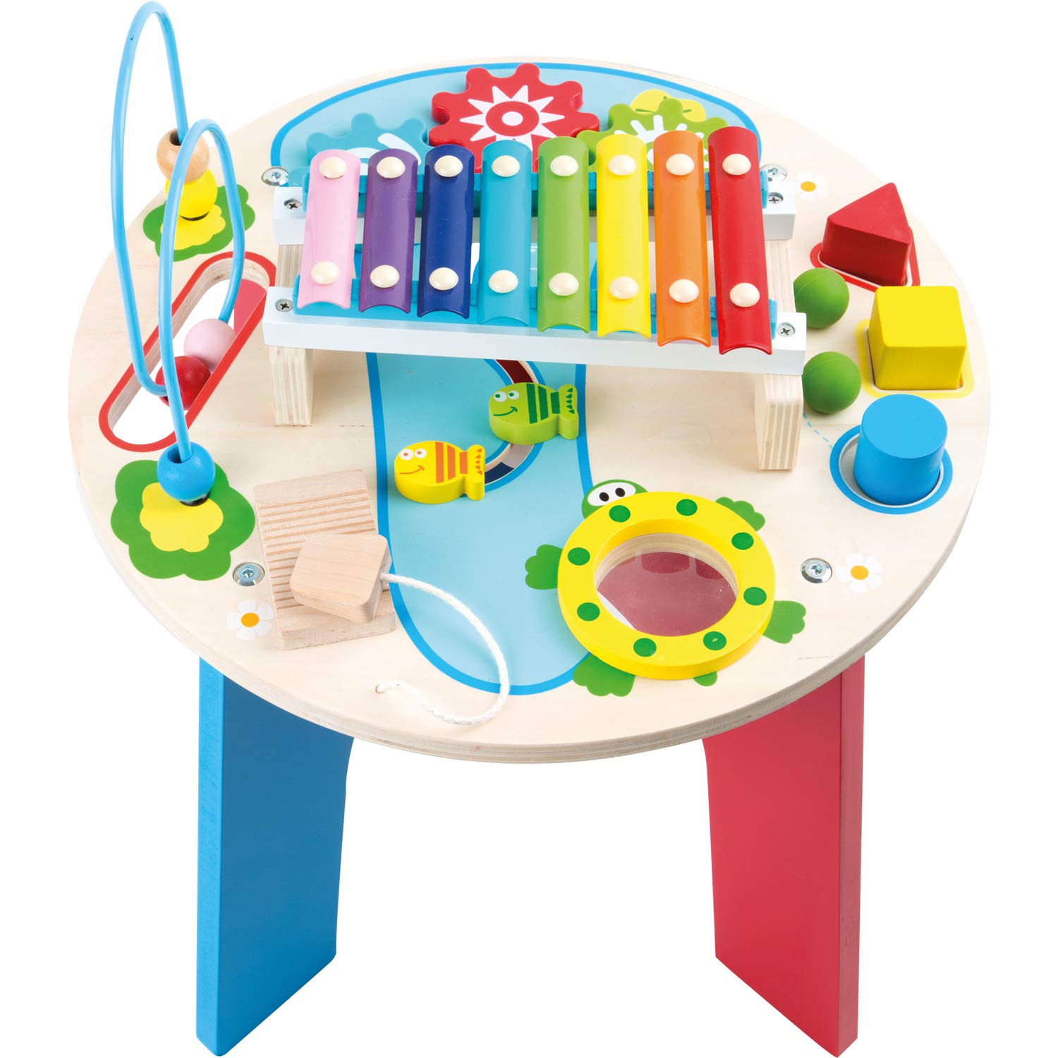 smallfoot 10321 Tavolo Attività 2 in 1 in Legno con Xilofono