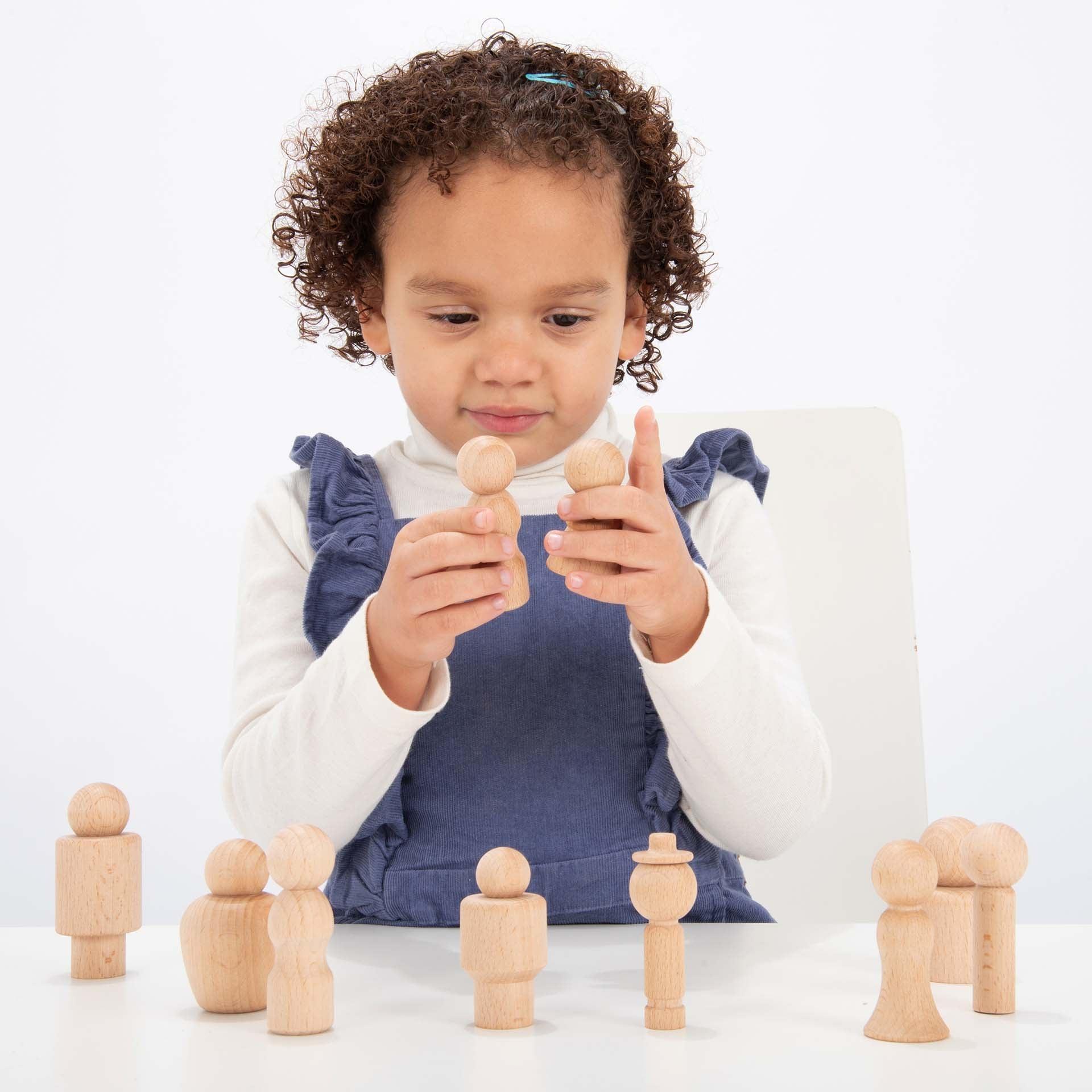 Tickit Wooden Community Figures personaggi legno 10 pezzi