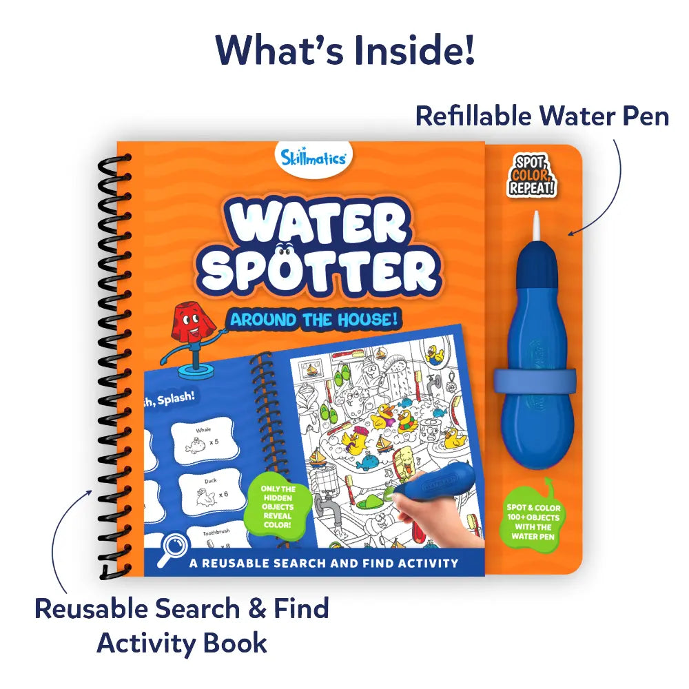 Skillmatics Water Spotter Casa libro acqua cerca e trova