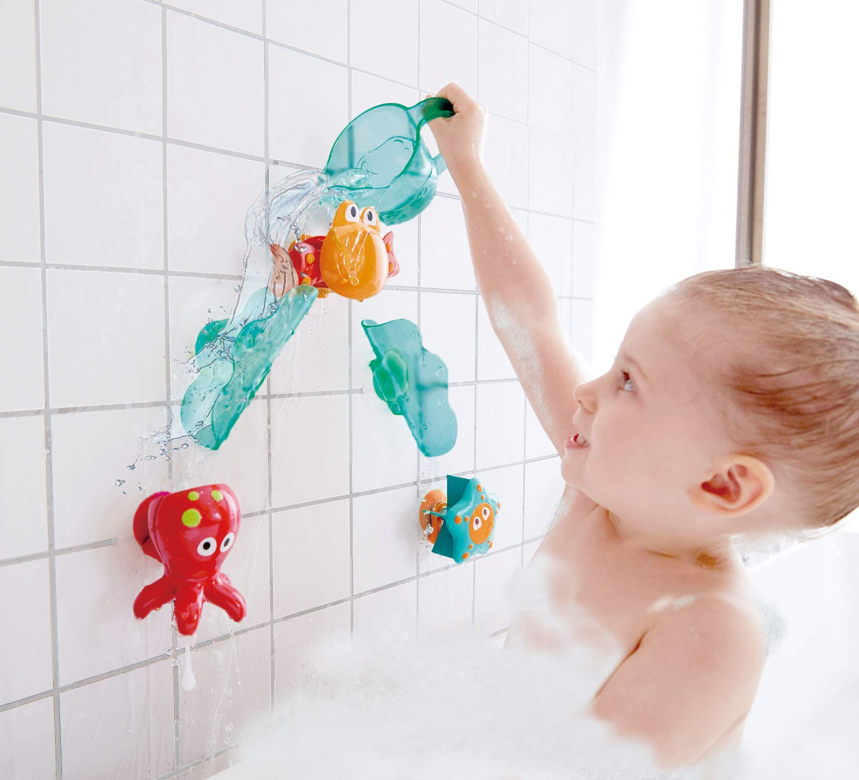 Hape E0215 Amanti dell'Acqua gioco bagno con ventose 24 mesi
