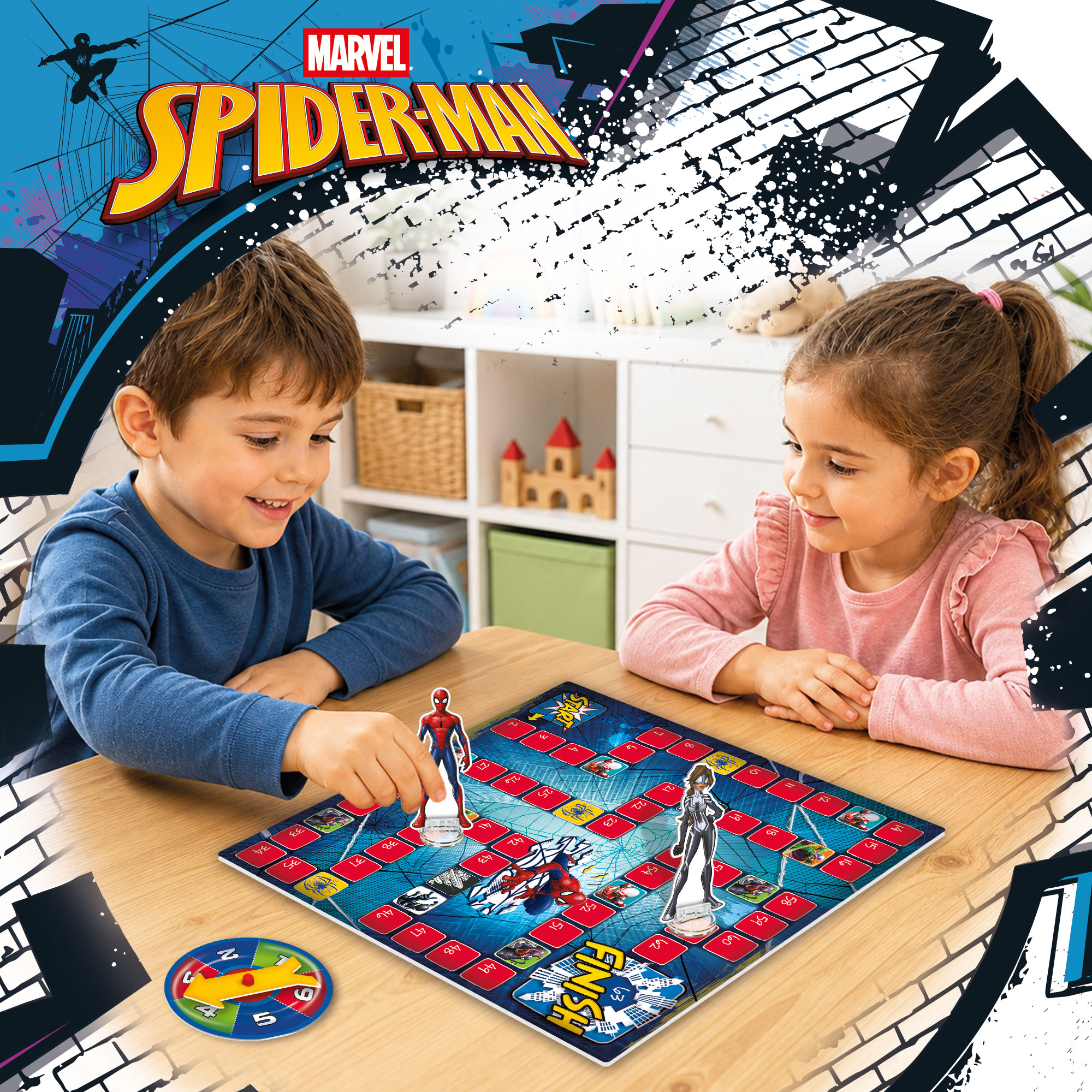 Lisciani Spider-Man Super Game gioco da tavolo percorso
