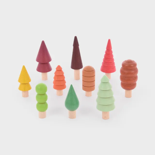 Tickit Seasonal Woodland alberi legno 10 pezzi stagioni