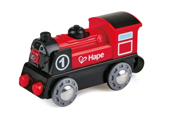Hape Locomotiva a Batteria trenino rosso con luce