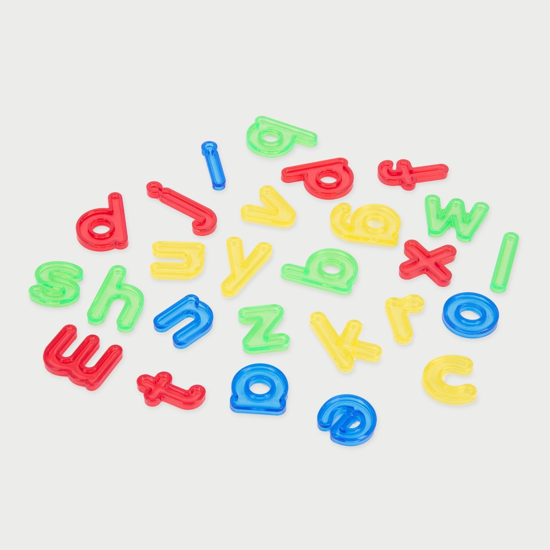 Tickit Translucent Letters lettere traslucide minuscole 26 pezzi