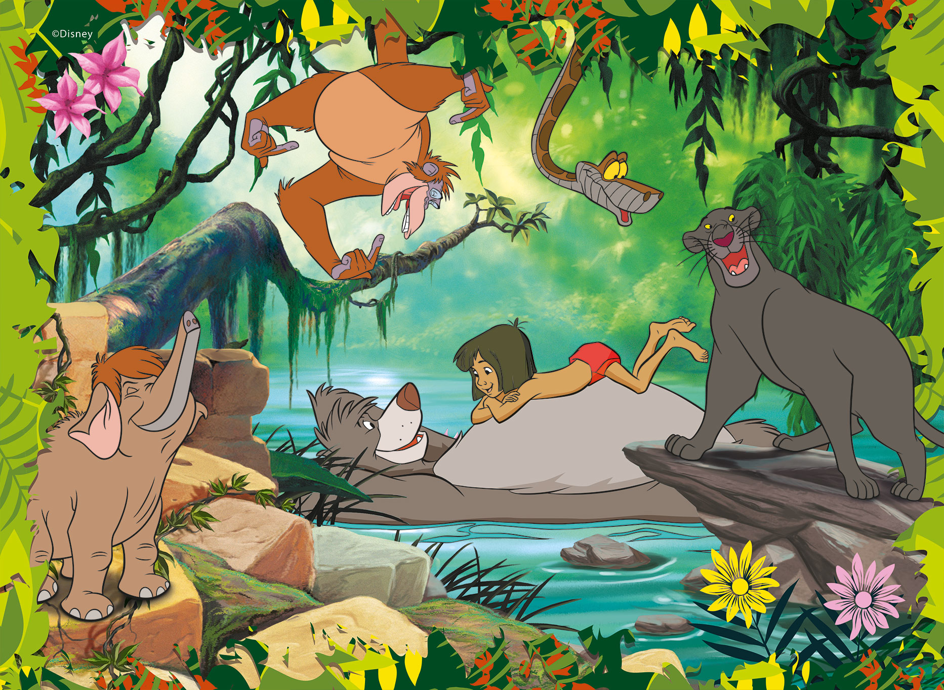 Lisciani Disney Maxifloor 4x48 puzzle bambini Classic Misto double-face