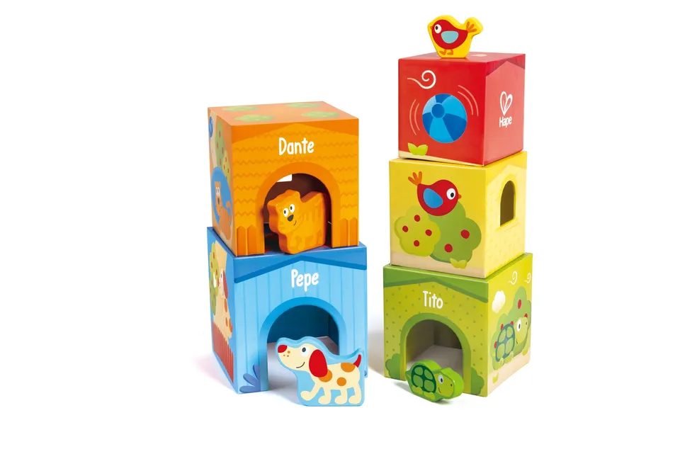 Hape Pepe e i Suoi Amici puzzle 3 in 1 in legno progressivo