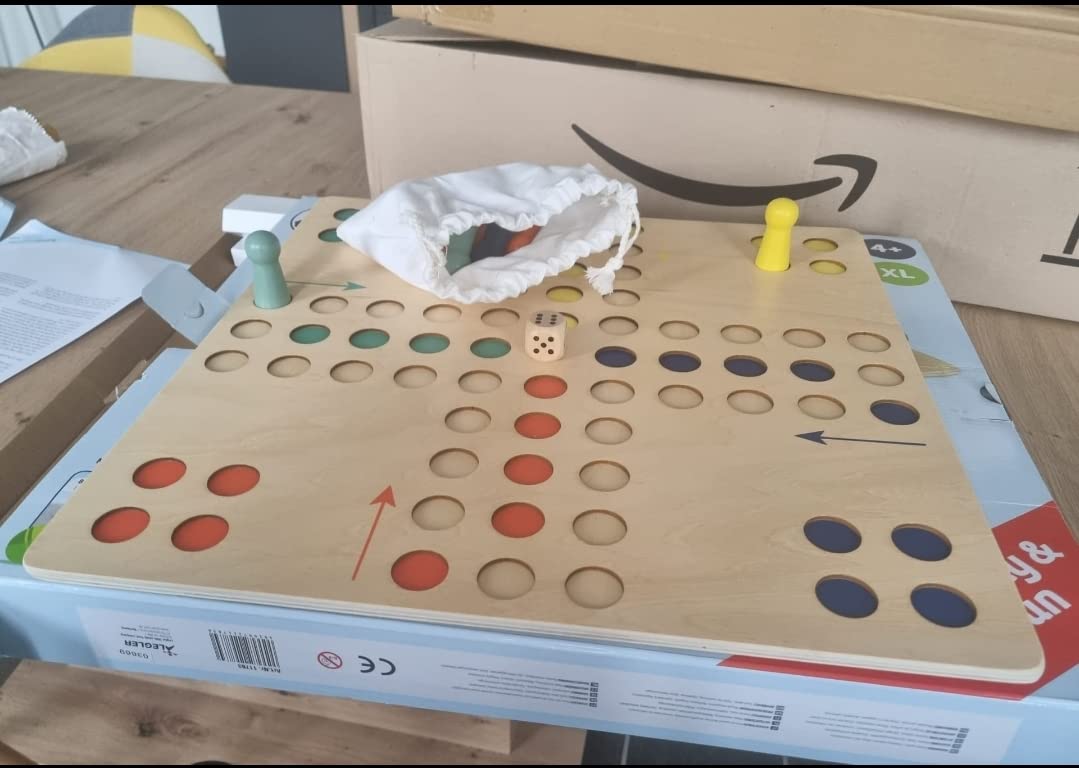 smallfoot Ludo XL 11783 gioco società legno formato grande