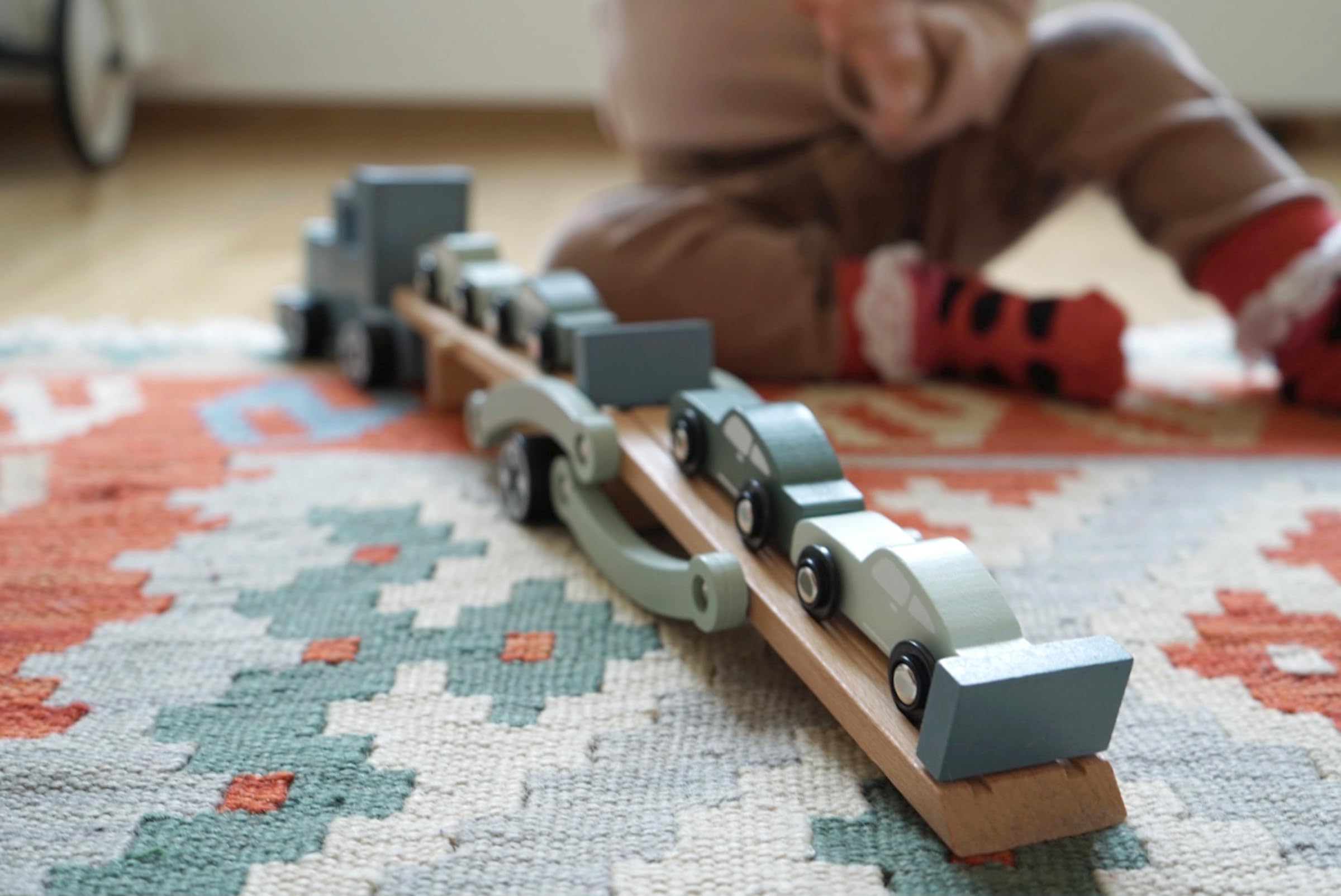 smallfoot 11510 Chicago bisarca legno con 4 auto