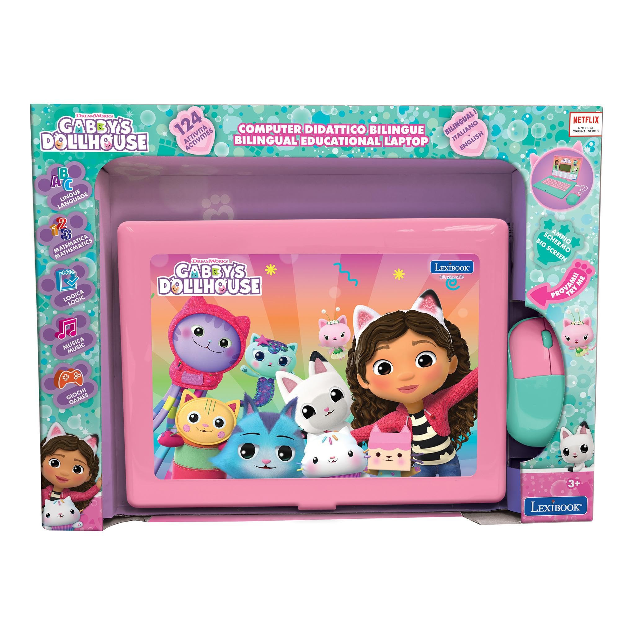 Lexibook Gabby JC598GDH computer bambini rosa/blu bilingue