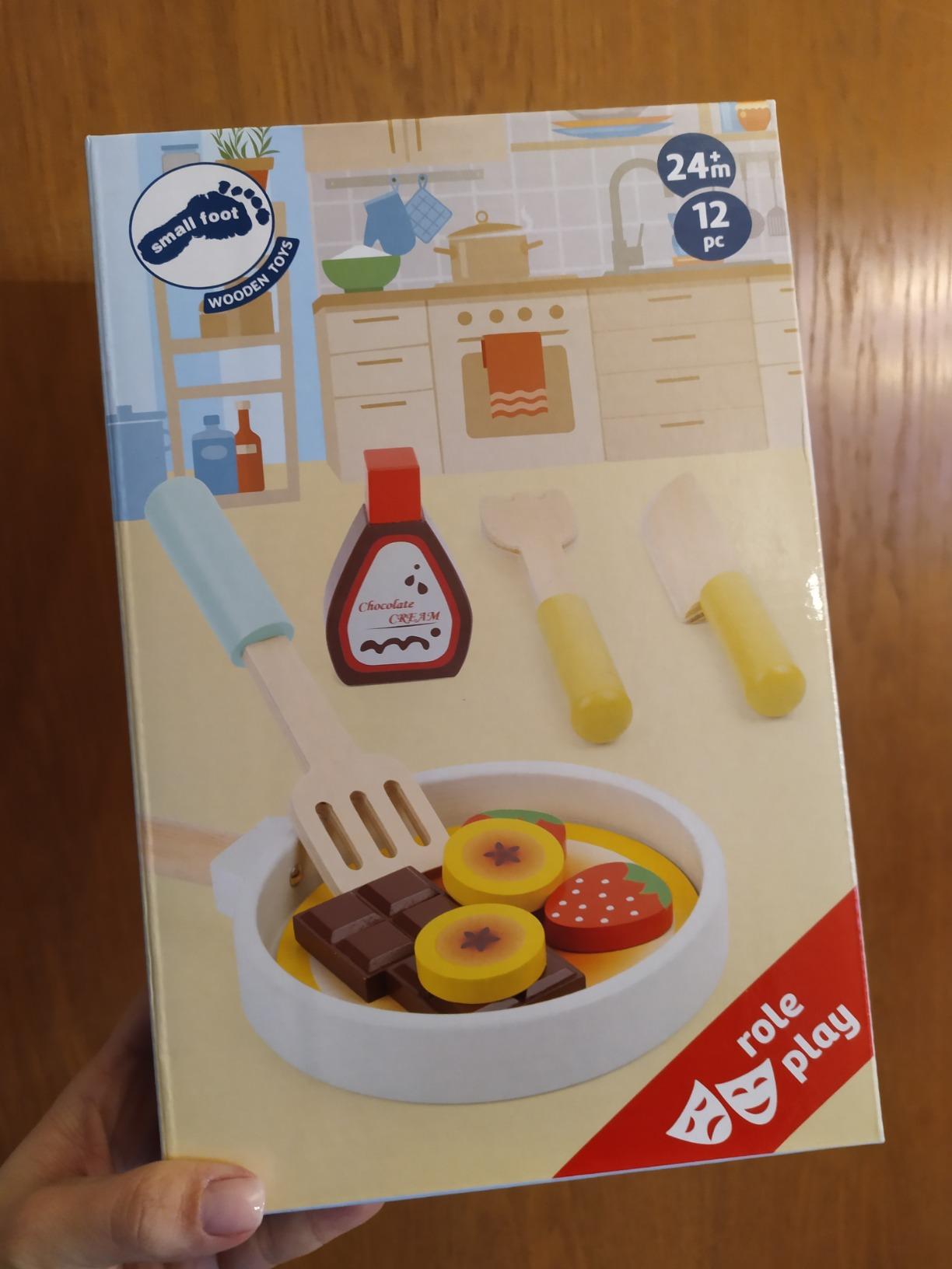 smallfoot 11467 set pancake legno cucina 3 anni