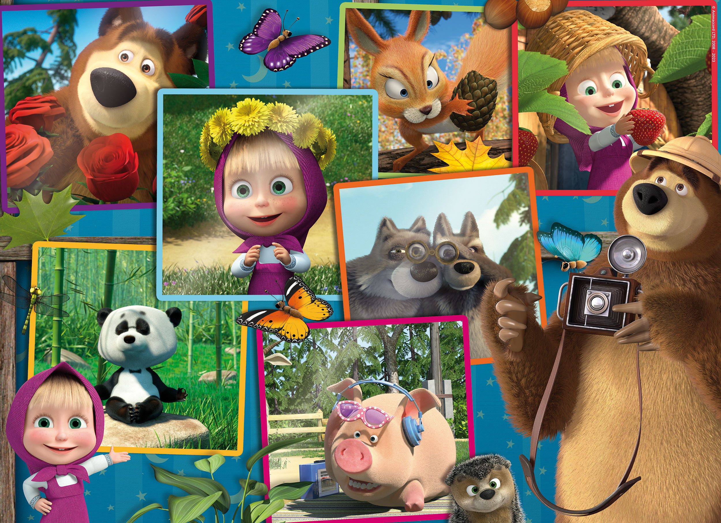 Lisciani Masha MaxiFloor 35 puzzle Masha e Orso da colorare