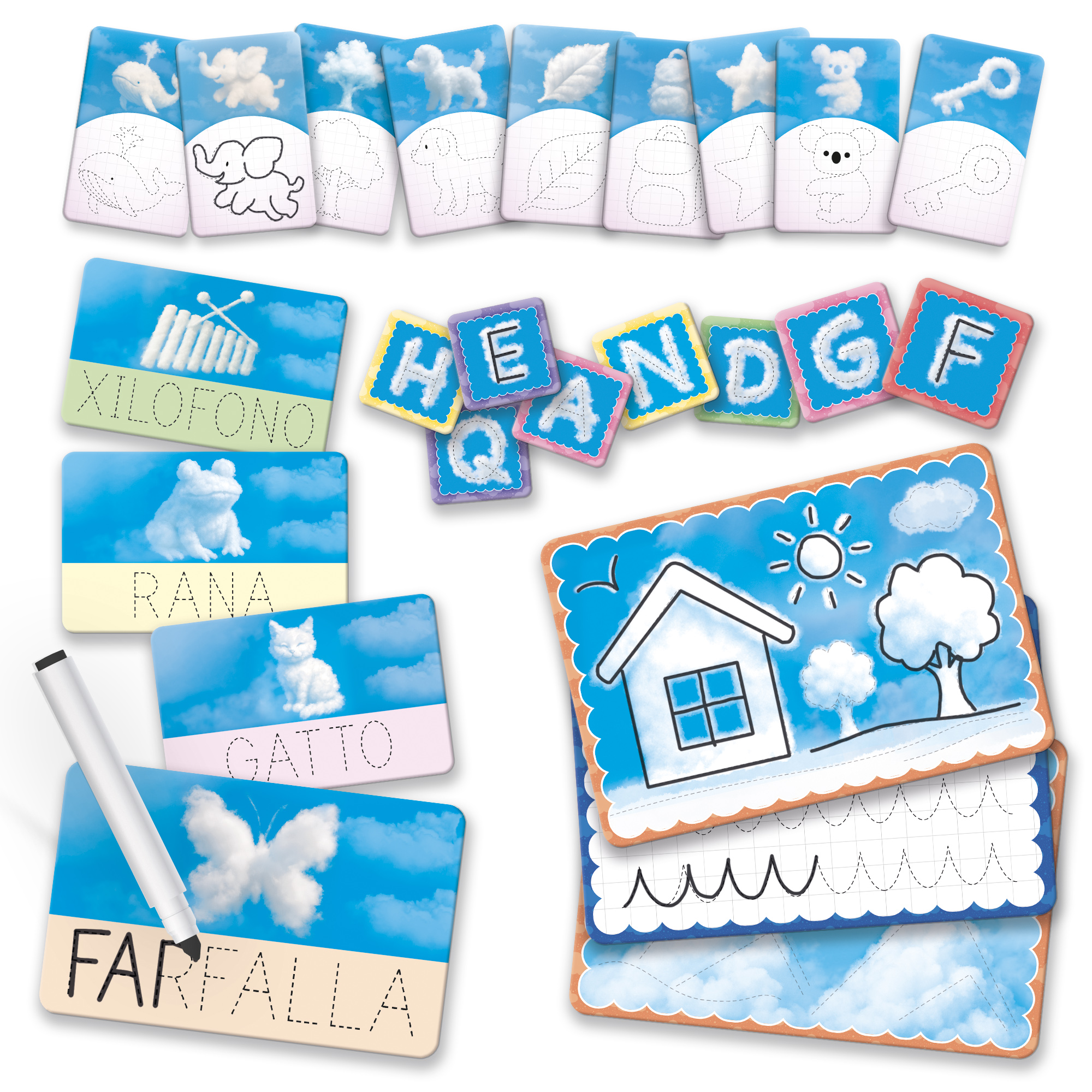 Lisciani Giocare Educare Emotional Gioco delle Nuvole kit creativo
