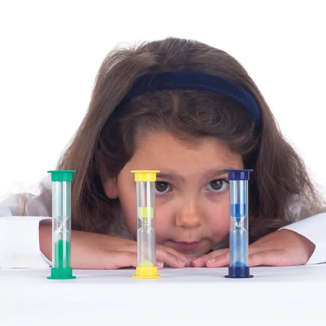 Tickit Mini Sand Timer Clessidre Colorate 3 Pezzi 1-3-5 Min
