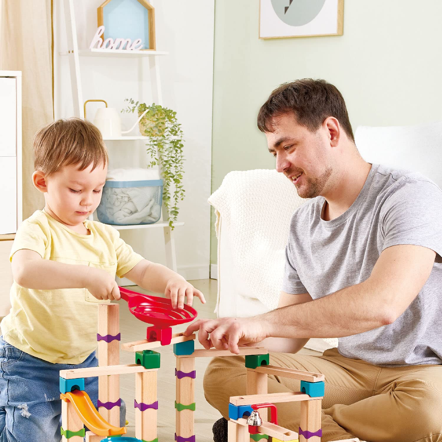 Hape Tricks n Twists pista biglie legno 80 pezzi 40 biglie