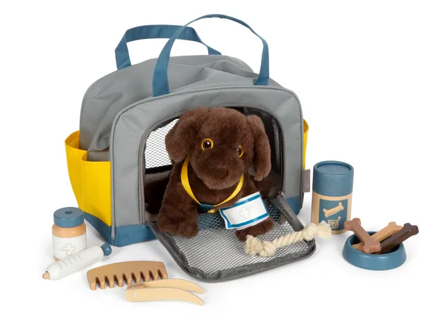 smallfoot 12600 Cane con Borsa gioco veterinario peluche