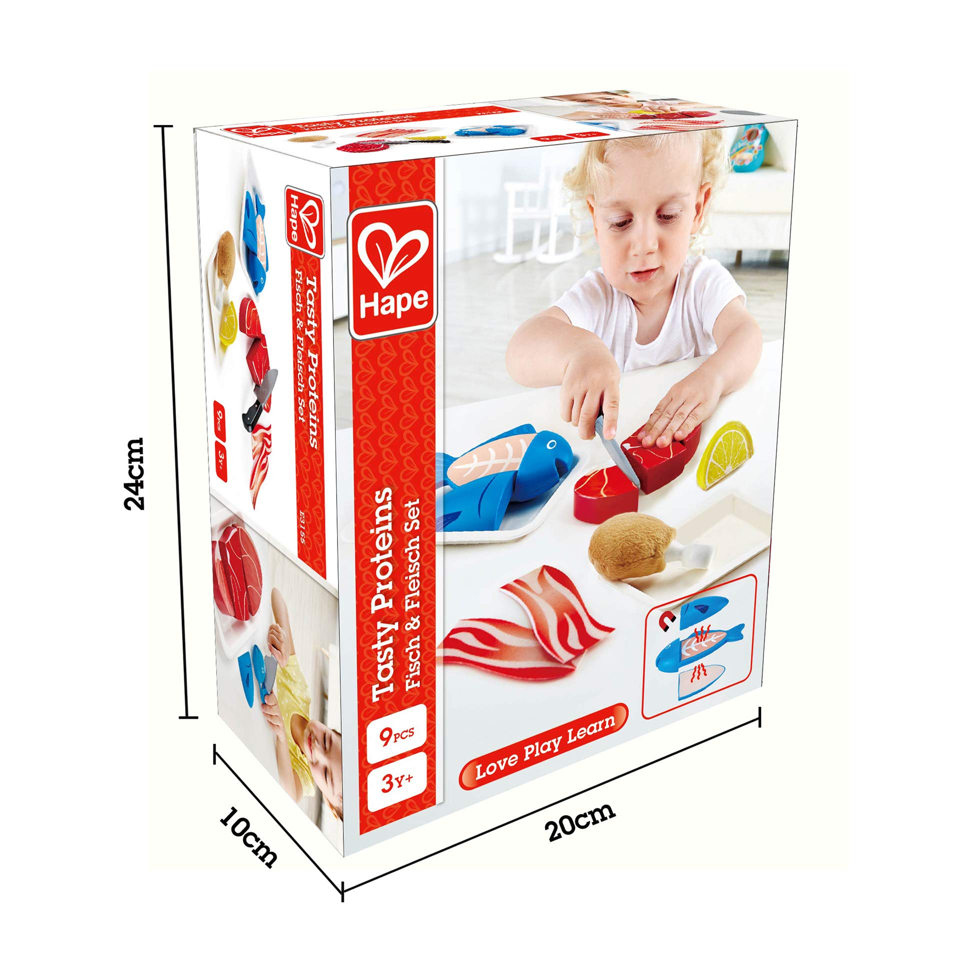 Hape Tasty Proteins alimenti giocattolo per cucina