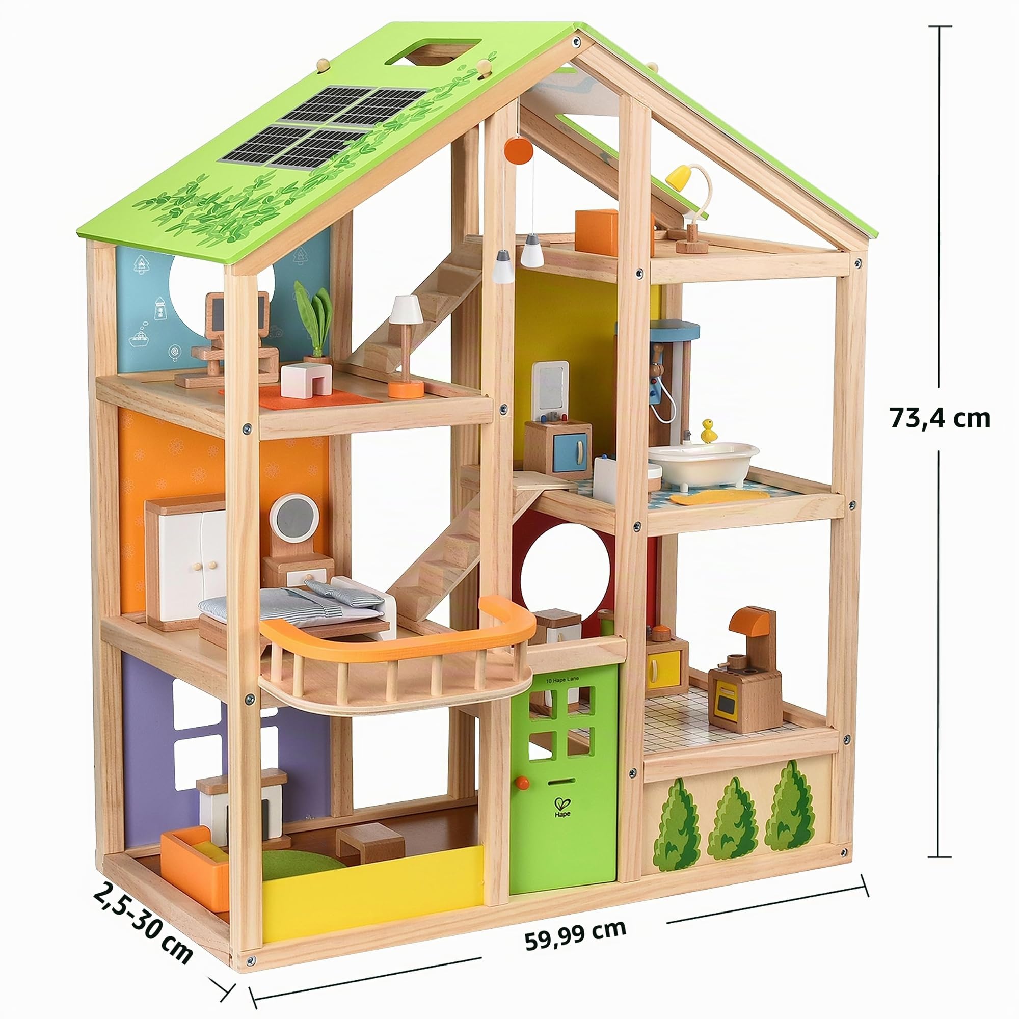 Hape E3401 Casa 4 Stagioni casa bambole legno arredata