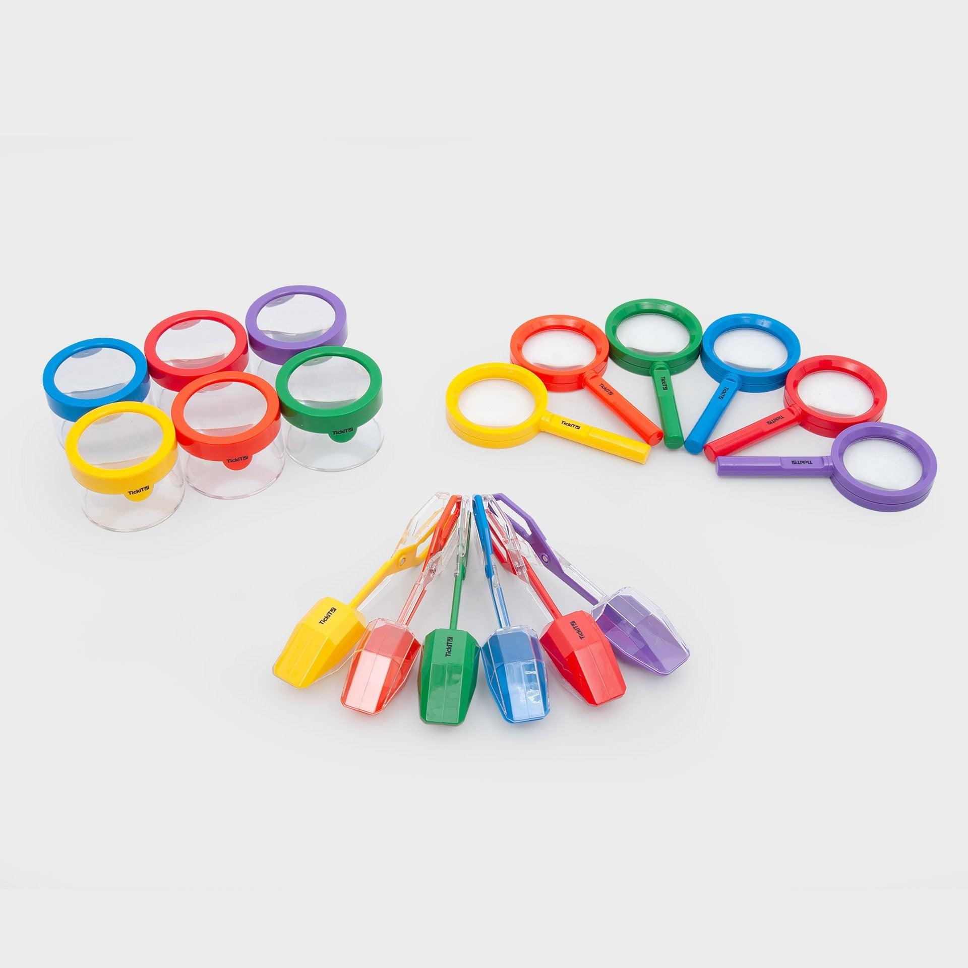 Tickit Rainbow Tongs pinzette 6 pezzi 6 colori