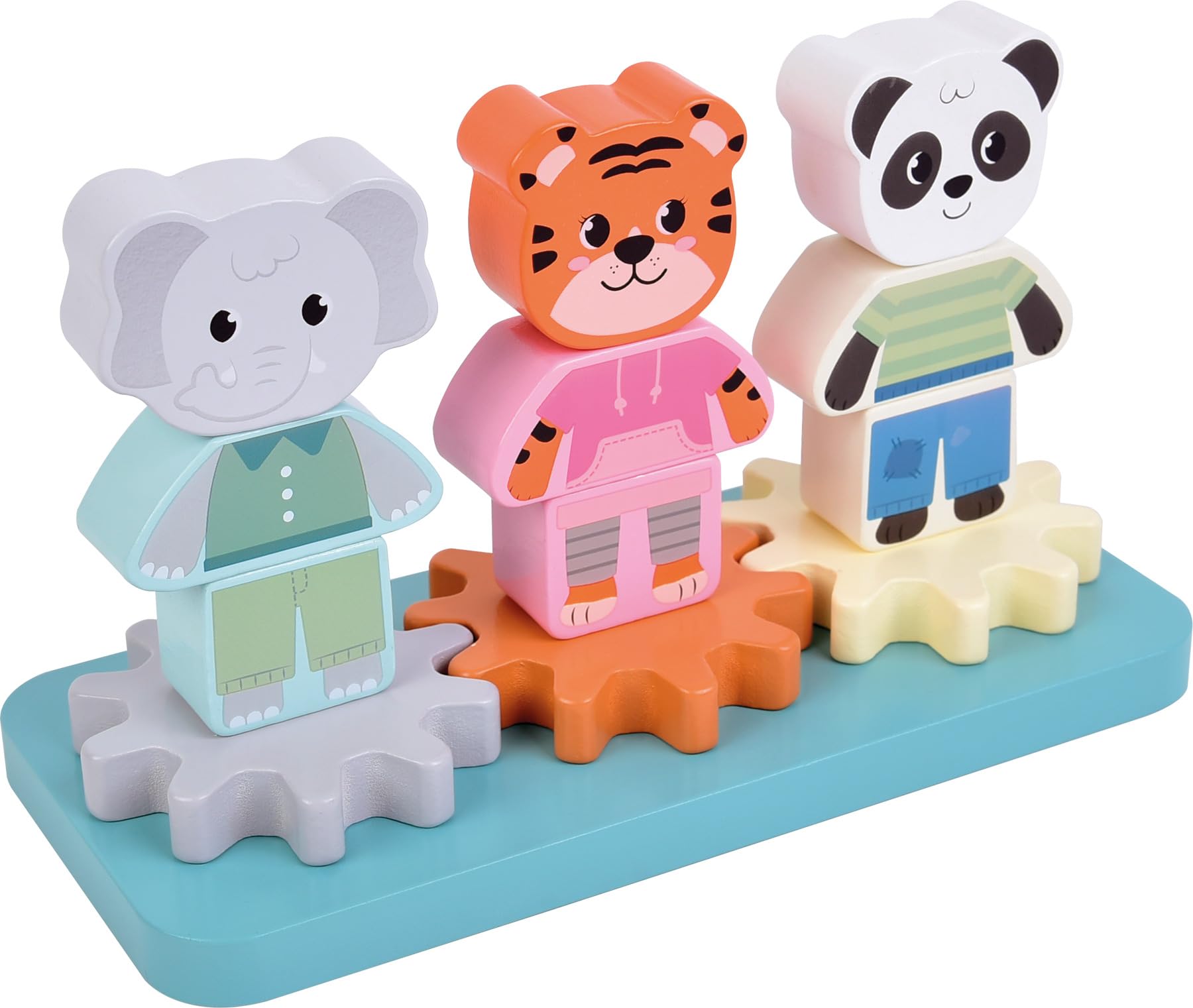 small foot Jungle Friends 12762 gioco impilare legno