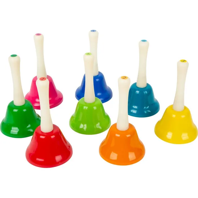 smallfoot 11693 campanelli a mano strumento musicale 8 pezzi