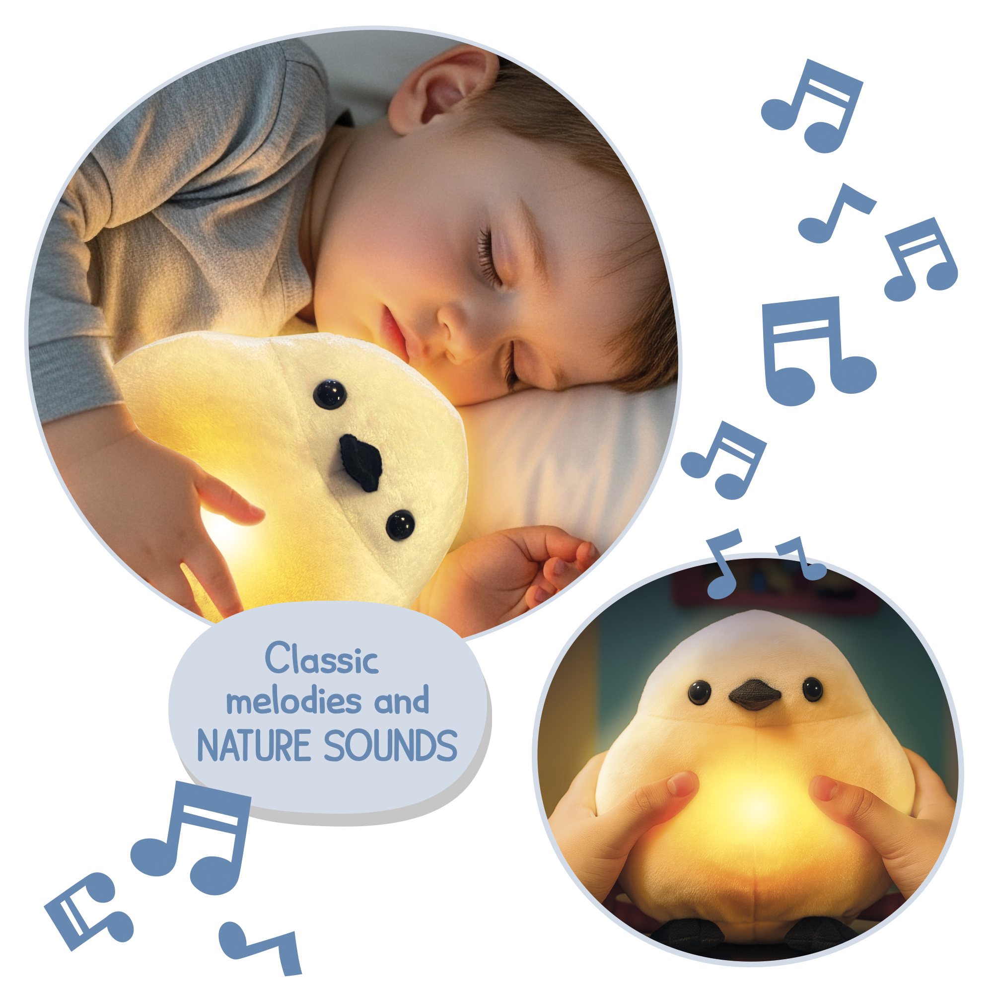 Lisciani Montessori Snow Fairy Led Lamp peluche luce notte