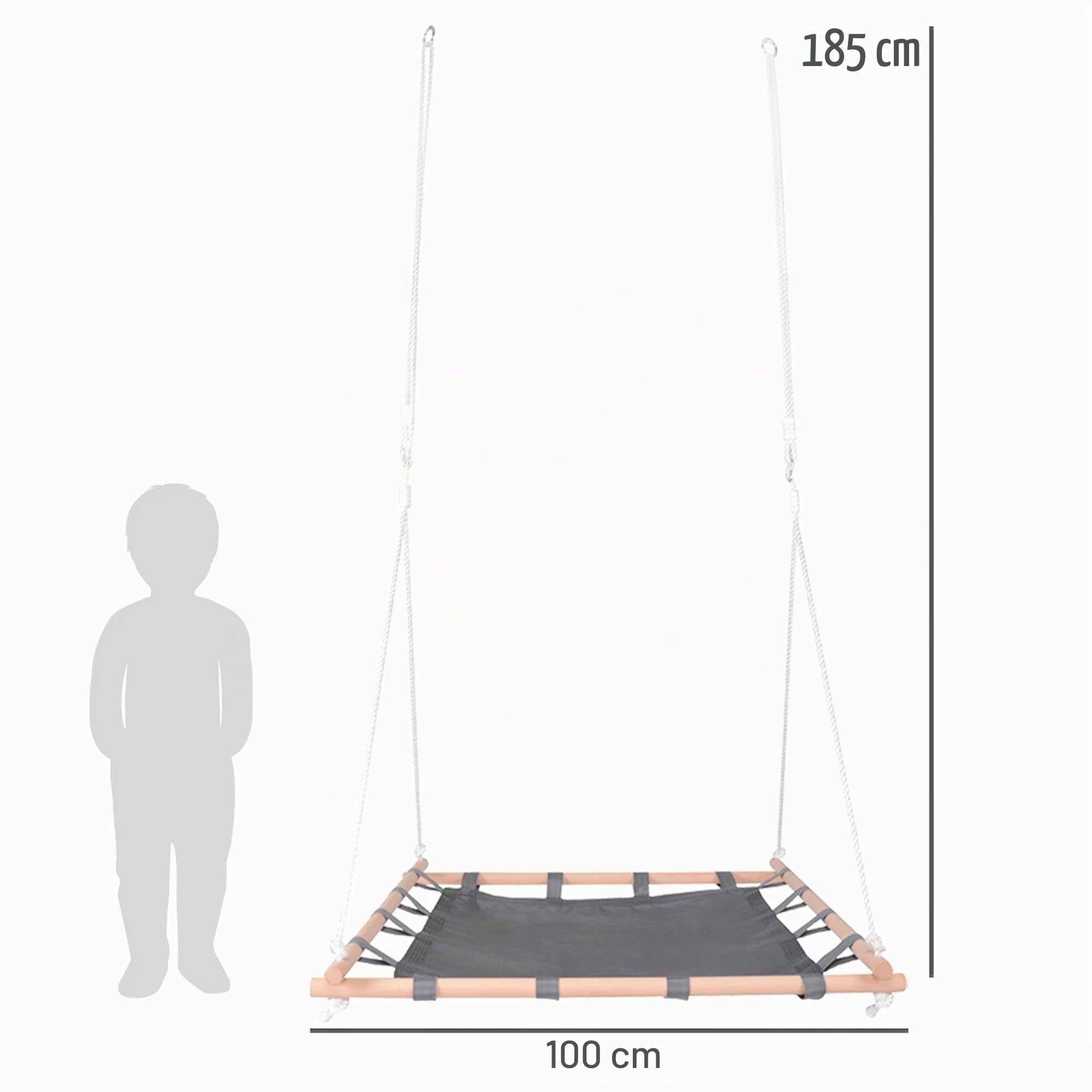 smallfoot 11907 altalena interni legno fino a 100 kg