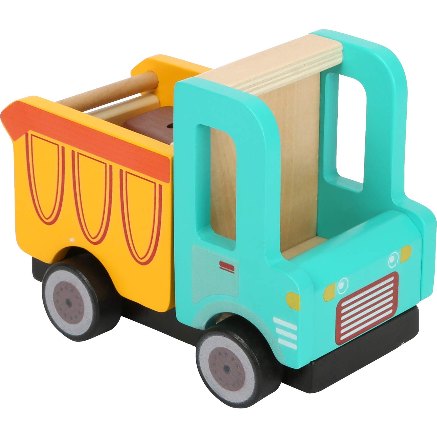smallfoot Autocarro Gru 12008 carrello gru legno girevole