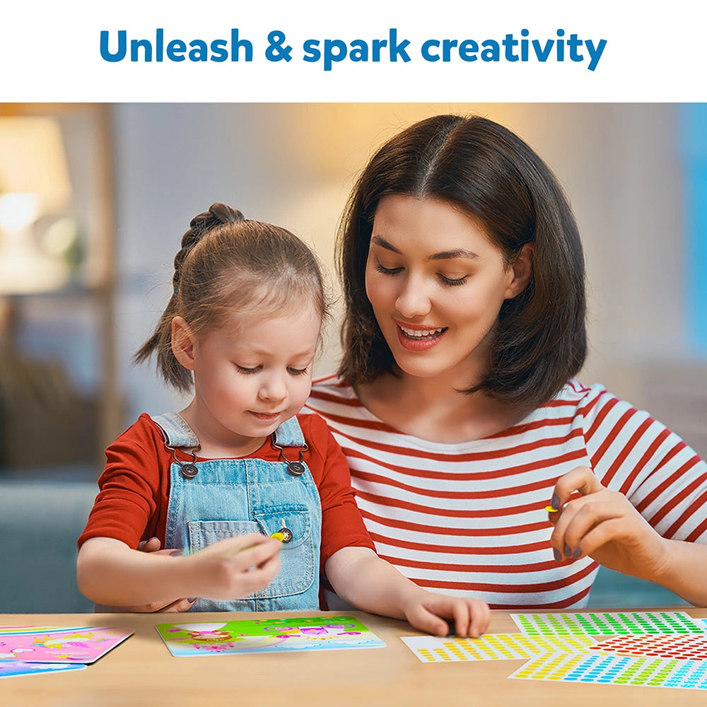 Skillmatics Dot It Unicorns Princesses album sticker 500 sticker