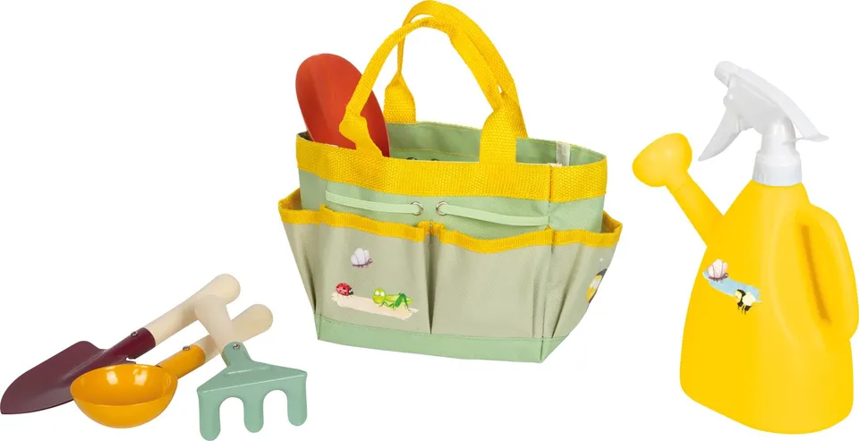 smallfoot Tiny Garden borsa giardinaggio bambini con attrezzi