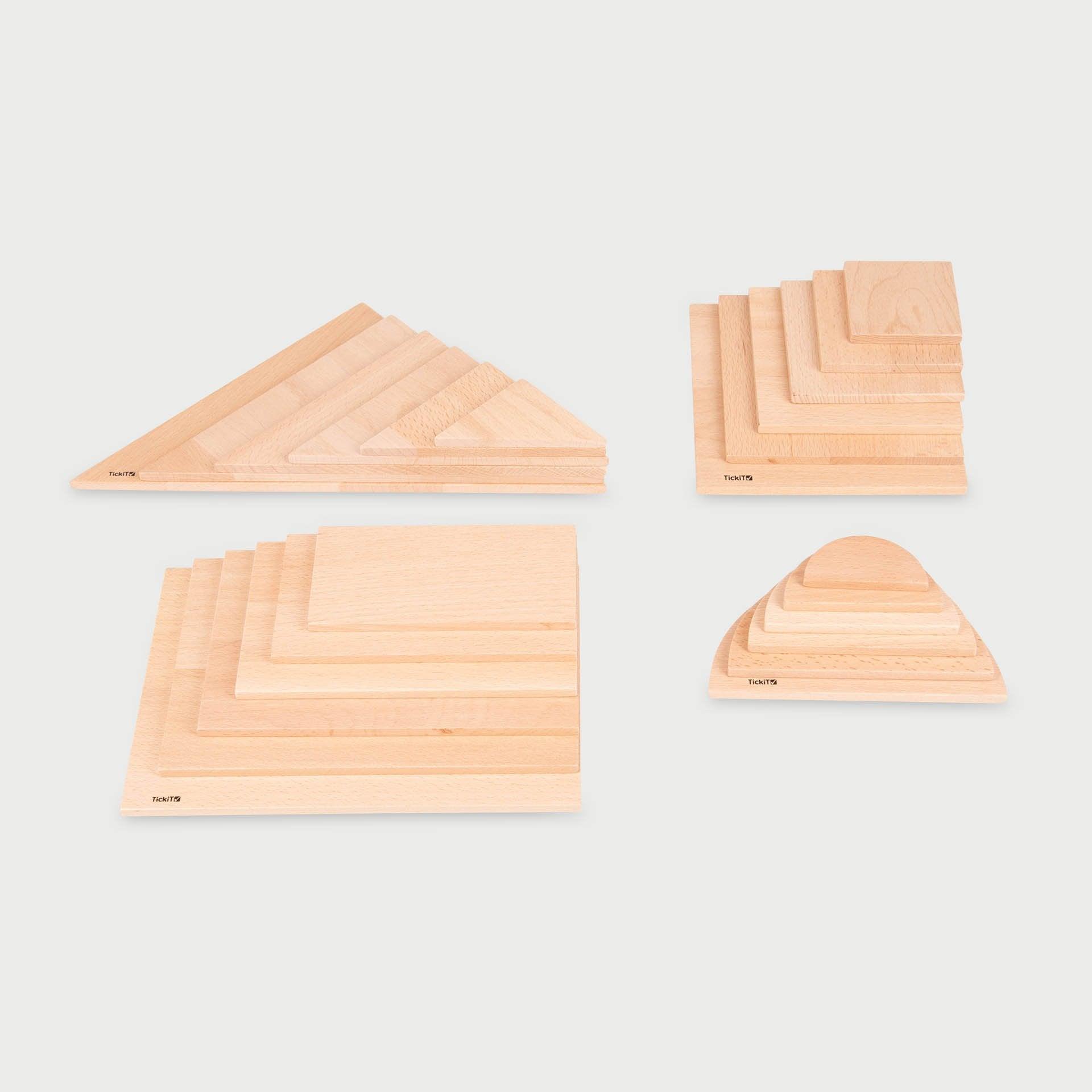 Tickit Natural Architect Panel Set pannelli 24 pezzi legno