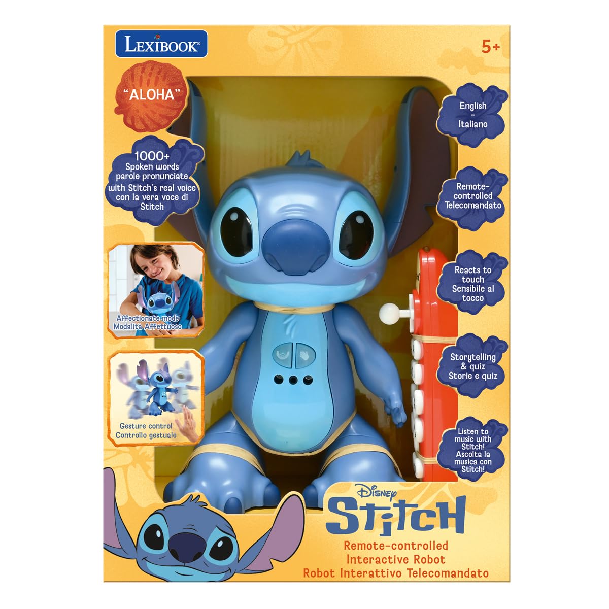 Lexibook Disney Stitch STITCHi5 robot interattivo bilingue