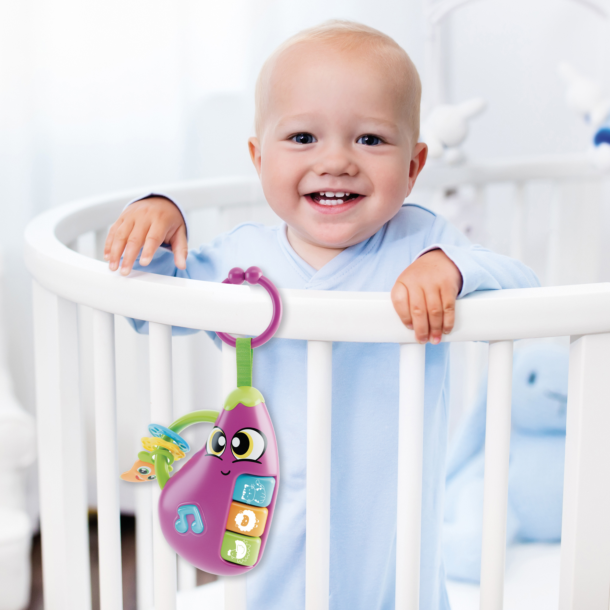 Lisciani Carotina Baby Eggplant sonaglino musicale dentizione