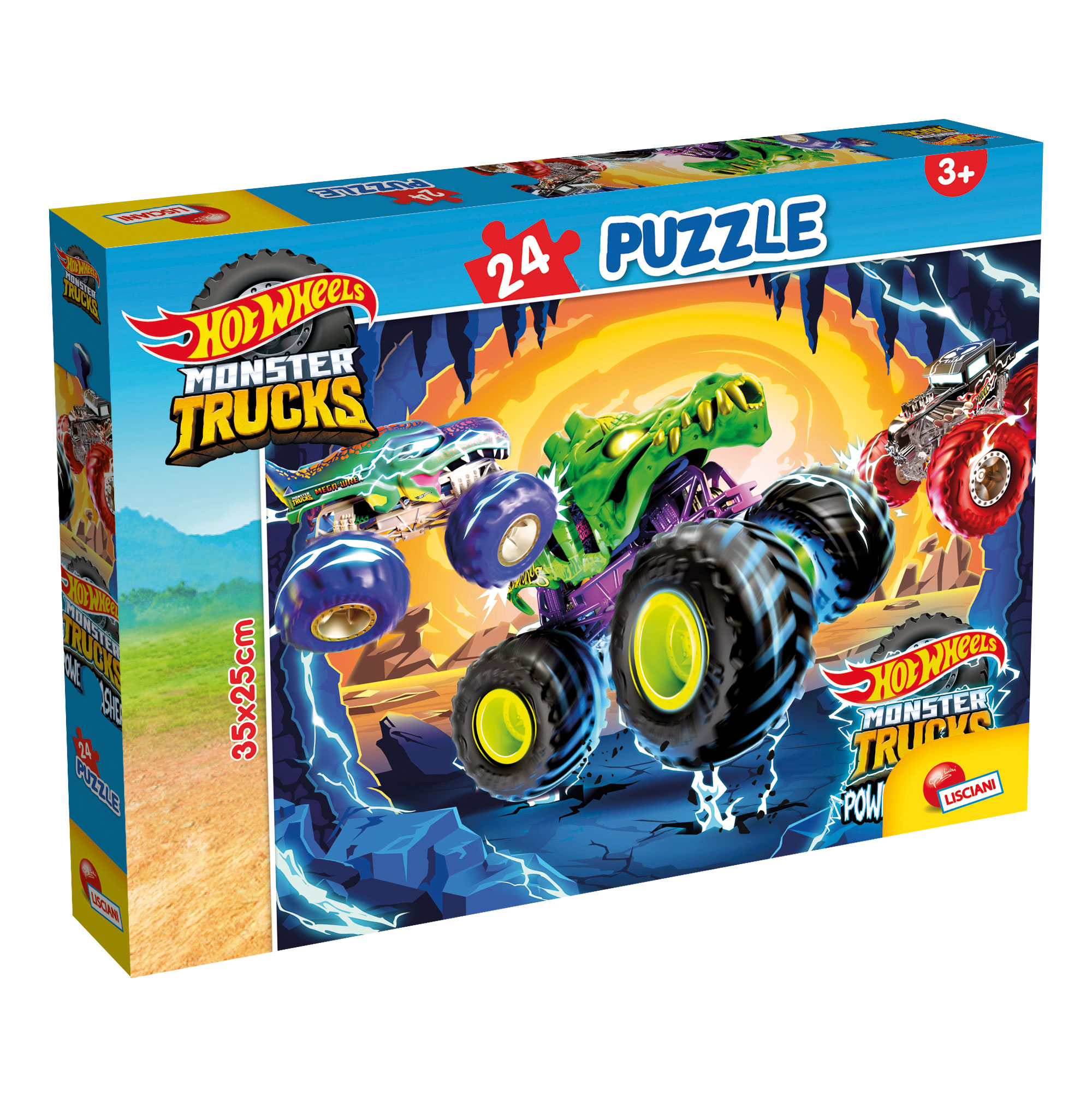 Lisciani Puzzle M-Plus Hot Wheels puzzle 24 pezzi