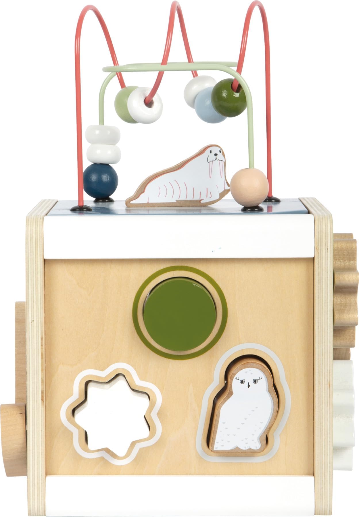 smallfoot Arctic Dado Motricità cubo attività legno 5 giochi