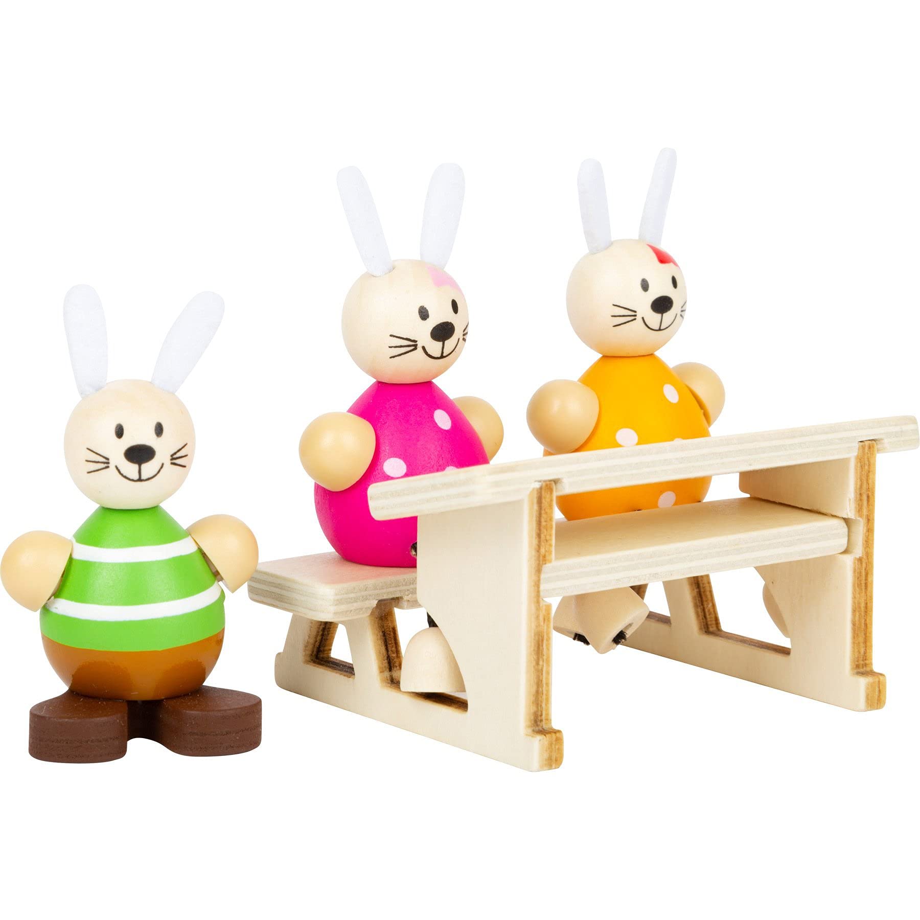 smallfoot Scuola dei Conigli gioco ruolo legno 14 pezzi