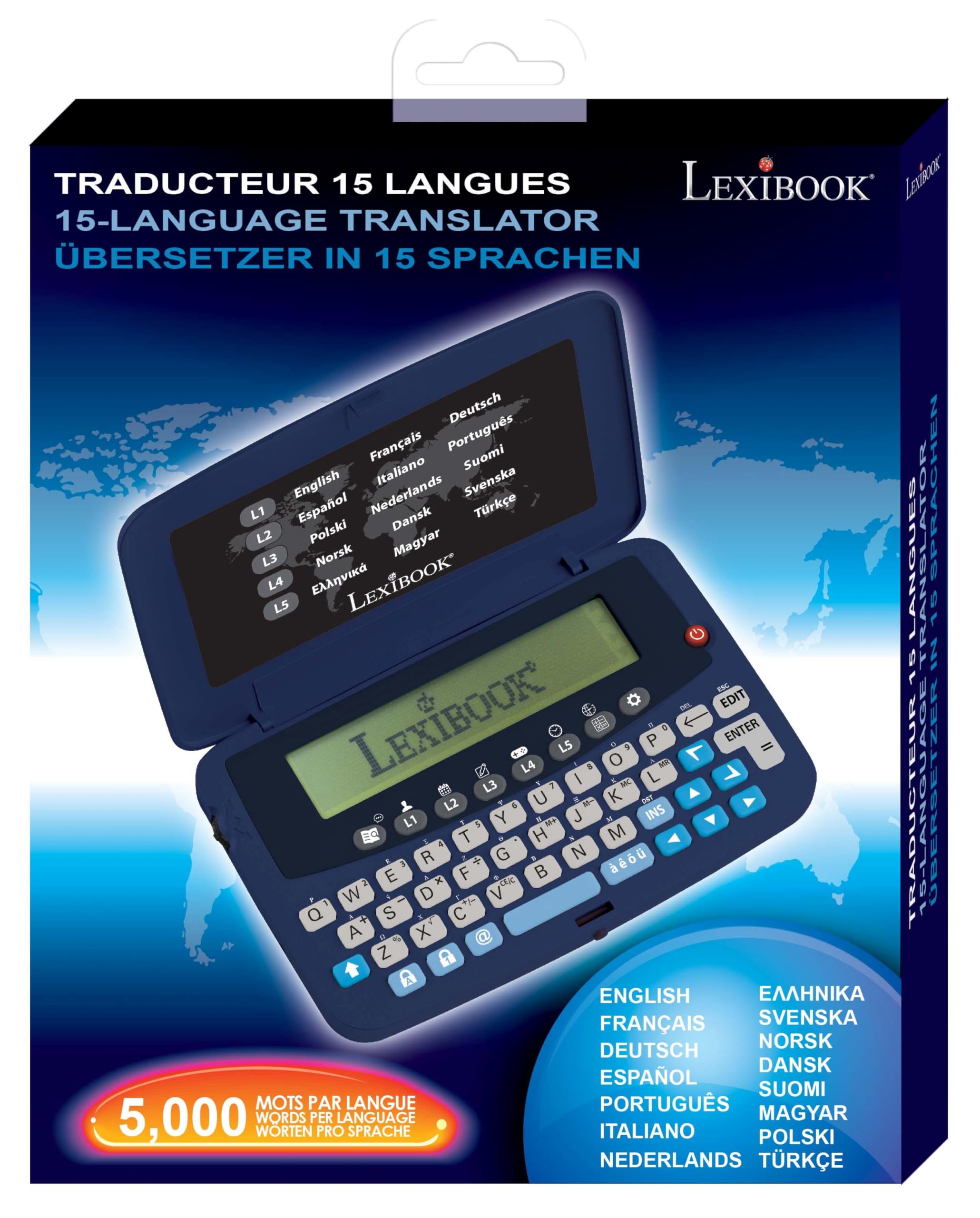 Lexibook Powerman NTL1570LXB traduttore 15 lingue viola