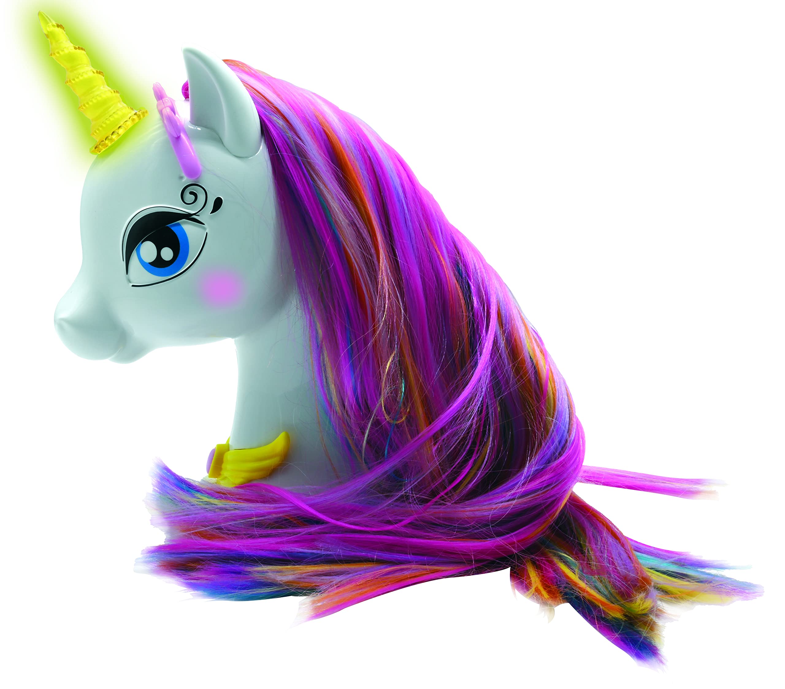 Lexibook SHUNI testina unicorno bianco rosa con accessori