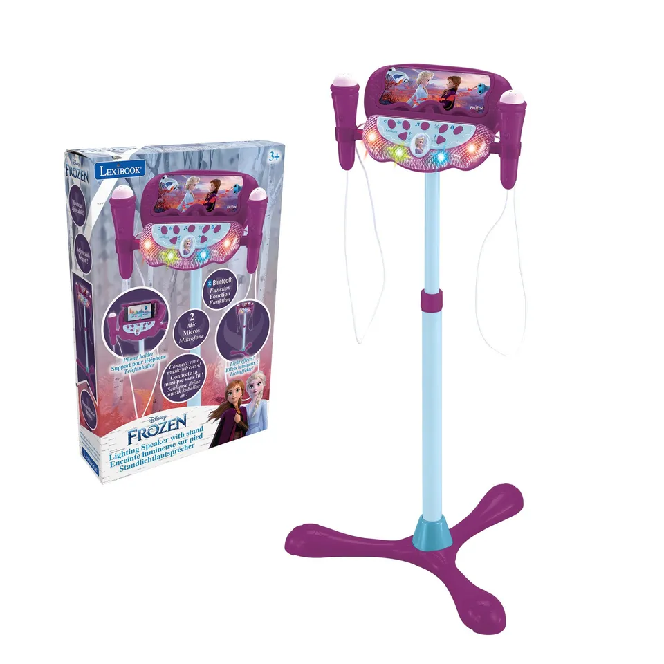 Lexibook Frozen S160FZLXB cassa microfono con asta viola blu